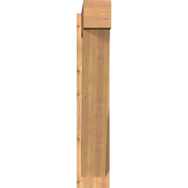 Traditional Block Smooth Outlooker, Western Red Cedar, 7 1/2W X 36D X 40H